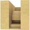 Ekena Millwork 5"W x 10"D x 5"H Wide Alma Rough Cedar Woodgrain TimberThane Corbel, Primed Tan CORUR05X10X05ALMRCPR - alternate 4